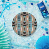 Aztec Mexican Geometric Pattern Papieren Bordje (Feest)