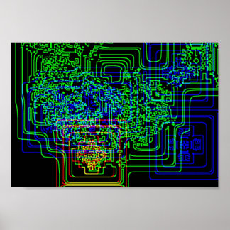 Aztec Microchip Poster