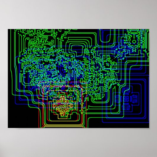 Aztec Microchip Poster (Voorkant)