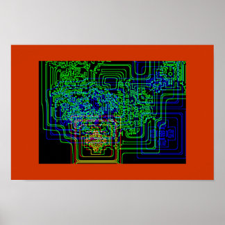 Aztec Microchip Poster