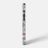 Aztec Mixed Motive Pattern Rusts Cream Blue iPhone Hoesje (Linkerkant)