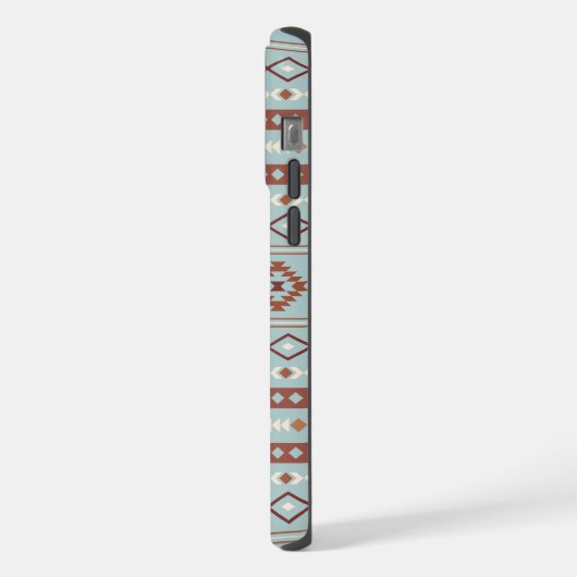 Aztec Mixte Motif Motif Rusts Crème Bleu (Côté gauche)