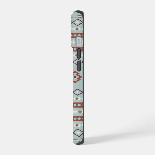 Aztec Mixte Motif Motif Rusts Crème Bleu (Côté gauche)