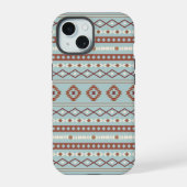 Aztec Mixte Motif Motif Rusts Crème Bleu (Verso)