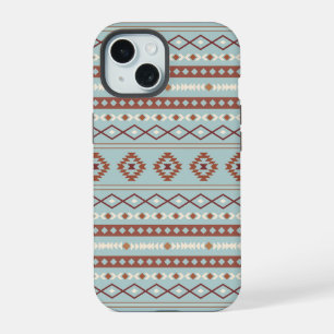 Aztec Mixte Motif Motif Rusts Crème Bleu