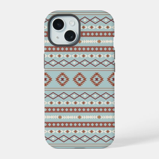 Aztec Mixte Motif Motif Rusts Crème Bleu (Verso)