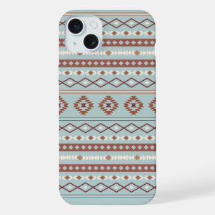 Aztec Mixte Motif Motif Rusts Crème Bleu