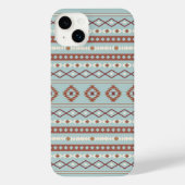 Aztec Mixte Motif Motif Rusts Crème Bleu (Verso)
