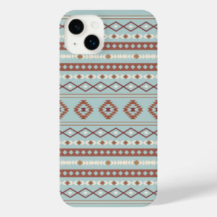 Aztec Mixte Motif Motif Rusts Crème Bleu
