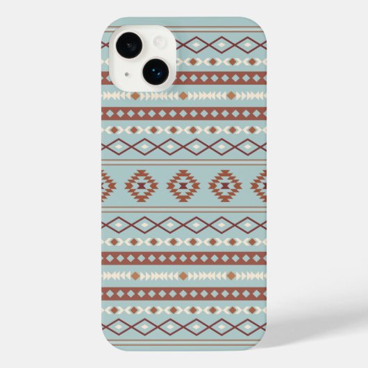 Aztec Mixte Motif Motif Rusts Crème Bleu (Verso)
