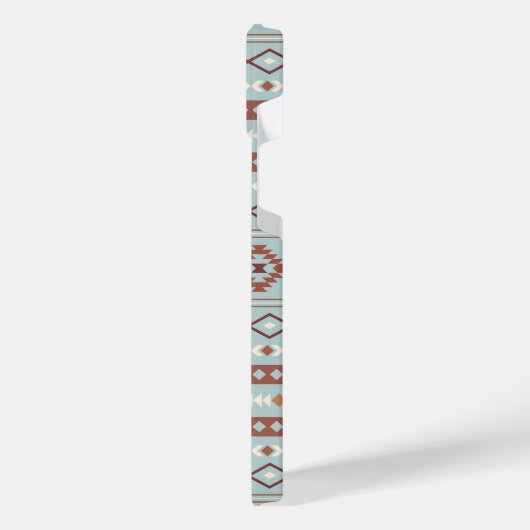 Aztec Mixte Motif Motif Rusts Crème Bleu (Côté gauche)