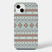 Aztec Mixte Motif Motif Rusts Crème Bleu (Verso)