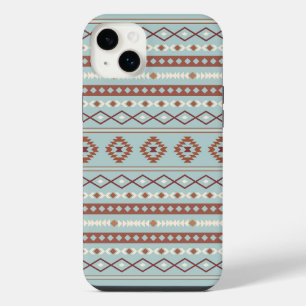 Aztec Mixte Motif Motif Rusts Crème Bleu