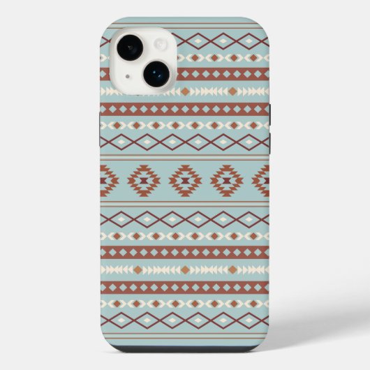 Aztec Mixte Motif Motif Rusts Crème Bleu (Verso)