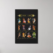 Aztec Mythology gods Ancient Mayan Civilization Hi Canvas Afdruk (Voorkant)