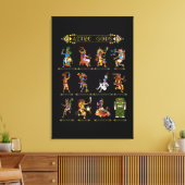Aztec Mythology gods Ancient Mayan Civilization Hi Canvas Afdruk (Insitu (Woonkamer))