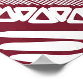 Aztec naadloos patroon poster (Hoek)