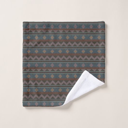 Aztec Native American Geometric Design Bad Handdoek (Wasdoekje)