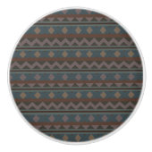 Aztec Native American Geometric Design Deurpull Keramische Knop (Voorkant)