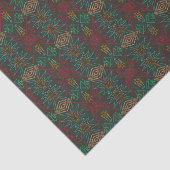Aztec Native American Geometric Lined Pattern Art Tissuepapier (Detail)