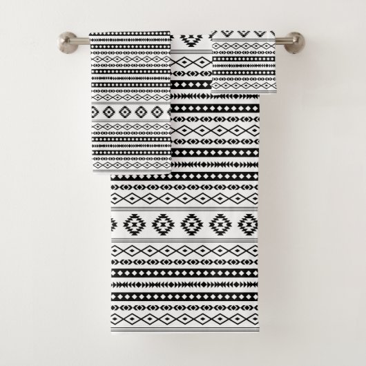 Aztec noir sur blanc Motifs mélangés Sml Motif (En situation)