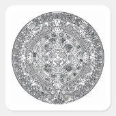 AZTEC OF MEXICA mexican Vierkante Sticker (Voorkant)