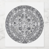 AZTEC OF MEXICA mexican Wijn Etiket (Enkel label)