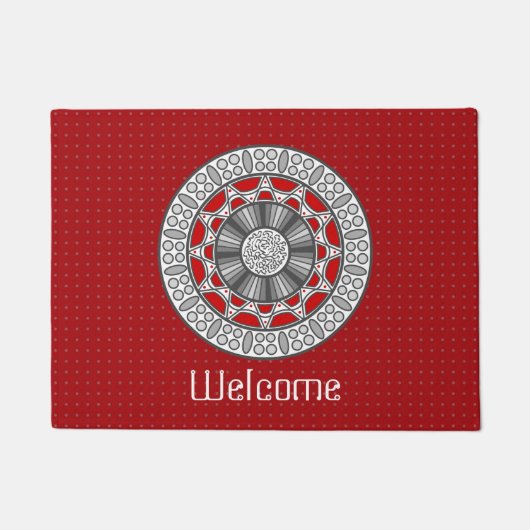 Aztec ontmoet Alien Doormat Deurmat (Voorkant)