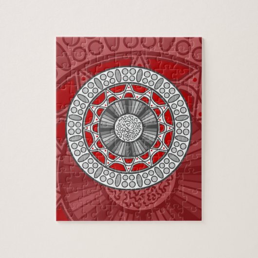 Aztec ontmoet Alien Puzzle Legpuzzel (Verticaal)