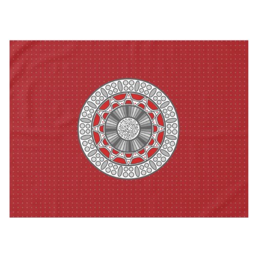 Aztec ontmoet Alien Tablecloth Tafelkleed (Voorkant (Horizontaal))
