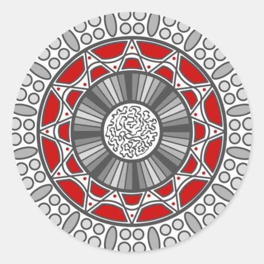 Aztec ontmoet buitenaardse Sticker (Voorkant)