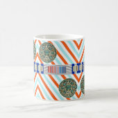 Aztec Oranje Stripe Mok (Center)