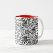 AZTEC OU MEXICA mexicaine Mug à deux tons (Devant droit)