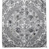 AZTEC OU MEXICA, rideau de douche mexicain (Devant)