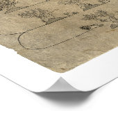 Aztec Oztoticpac Lands Map 1540 Poster (Hoek)