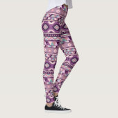 Aztec Paarse Leggings vrouwen (Rechts)
