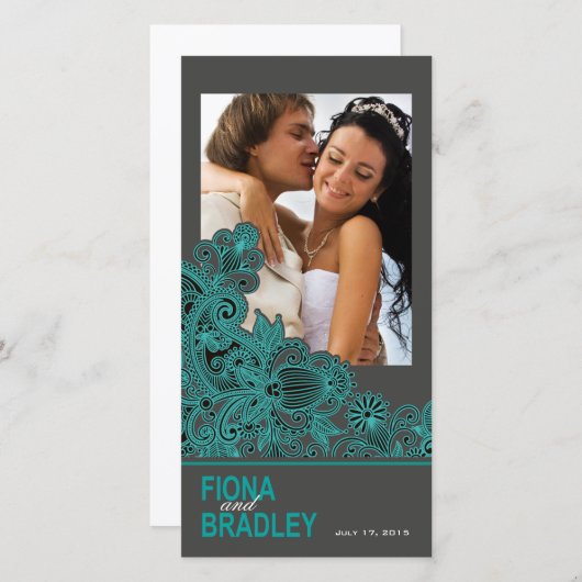 Aztec Paisley Merci turquoise (Devant / Derrière)