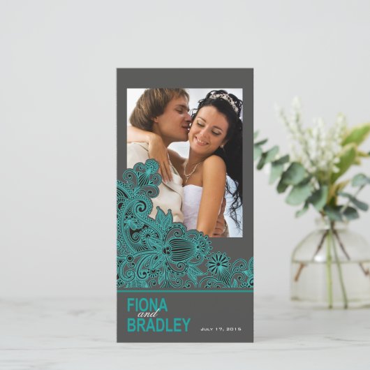 Aztec Paisley Merci turquoise (Debout devant)