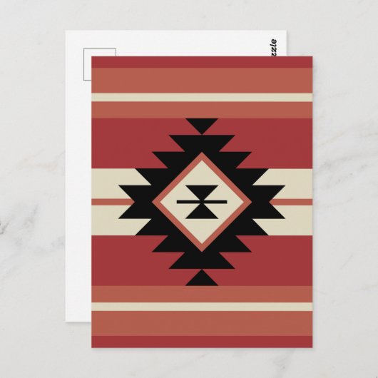 Aztec-patroon Briefkaart (Voorkant / Achterkant)