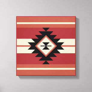 Aztec-patroon Canvas Afdruk