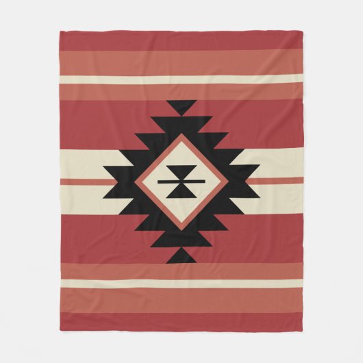 Aztec-patroon Fleece Deken (Voorkant)