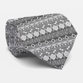 Aztec-patroon, gestreept / stropdas (Opgerold)