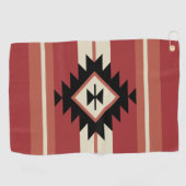 Aztec-patroon Golfhanddoek (Horizontaal)