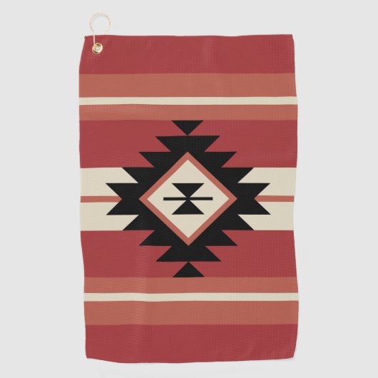 Aztec-patroon Golfhanddoek (Voorkant)