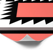 Aztec-patroon Poster (Hoek)