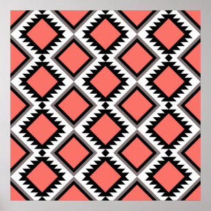 Aztec-patroon Poster