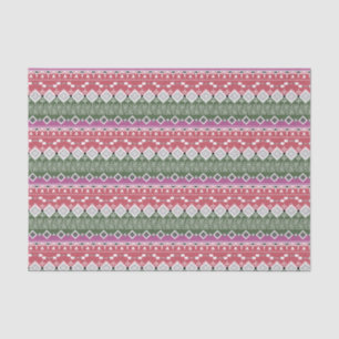 Aztec-patroon, strepen. tissuepapier