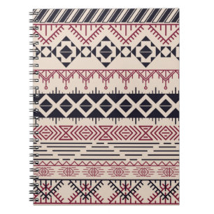 Aztec patroon. tribale achtergrond notitieboek