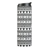 Aztec Pattern aangepaste monogram tumbler Thermosbeker (Gedraaid links)