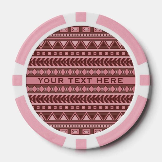 Aztec Pattern aangepaste poker chips (Voorkant)